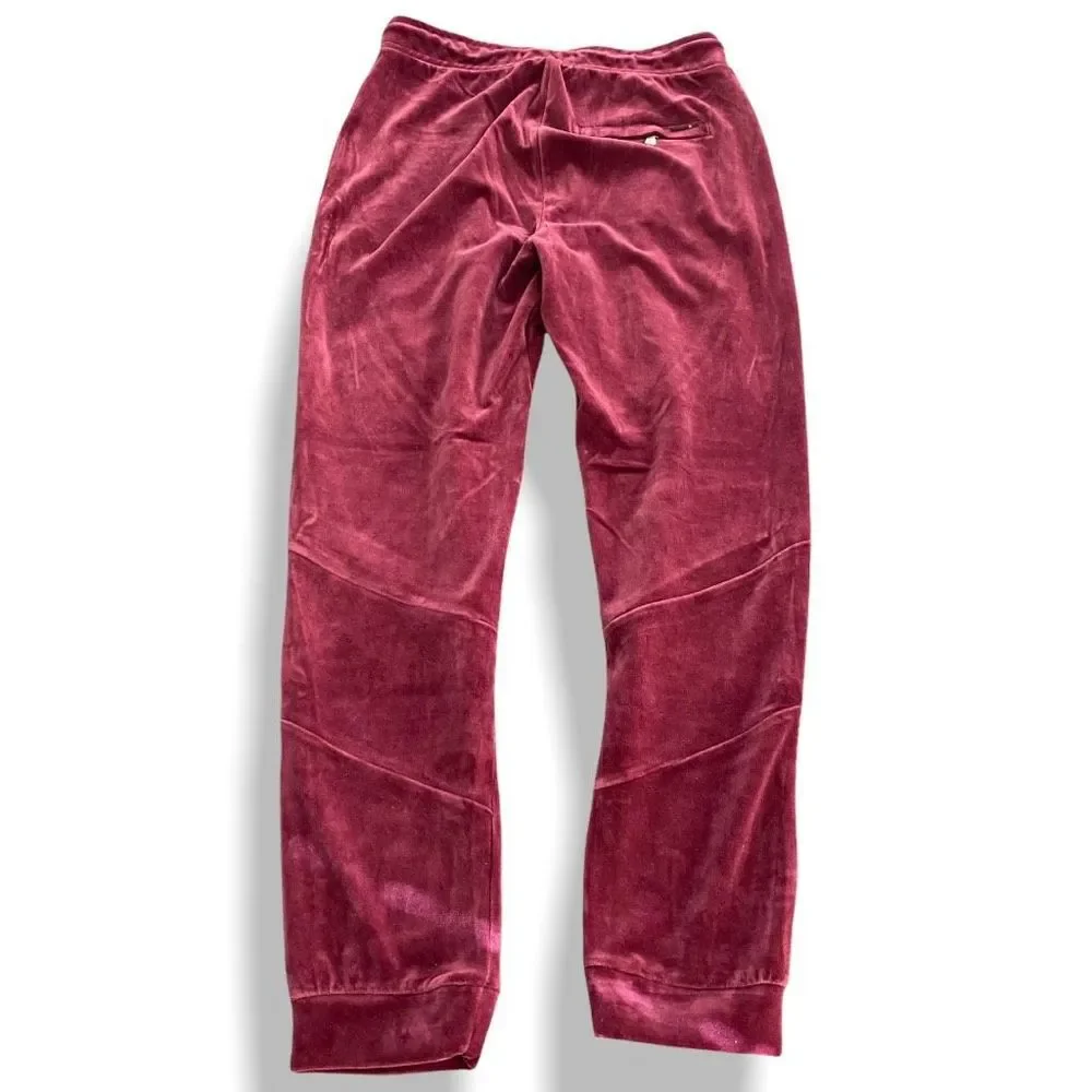 Nike Air Jordan Velour Velvet Jogger Pants Maroon AH2361-609 Mens size Large - Picture 6 of 8